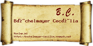 Büchelmayer Cecília névjegykártya